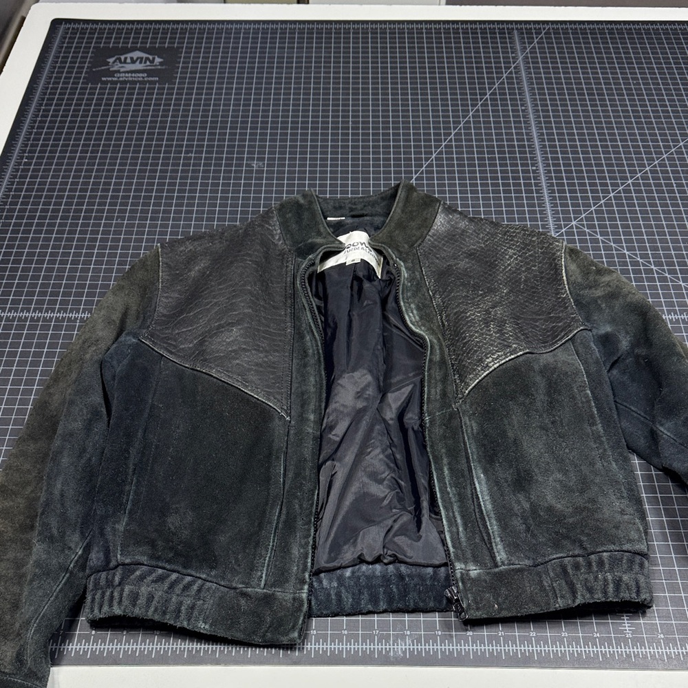 Wilson Black Suede and Leather Jacket